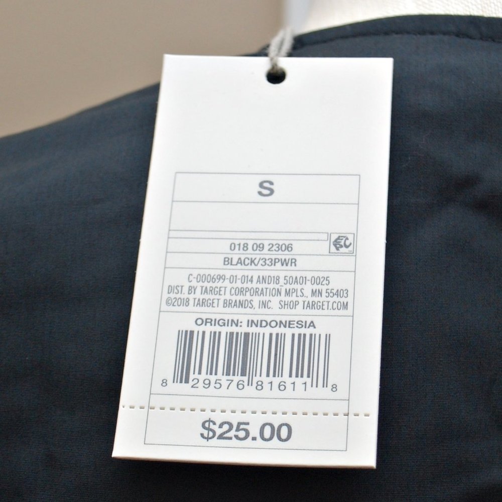 A New Day Women's Black Balloon Sleeve Dress - Picture 4 of 4